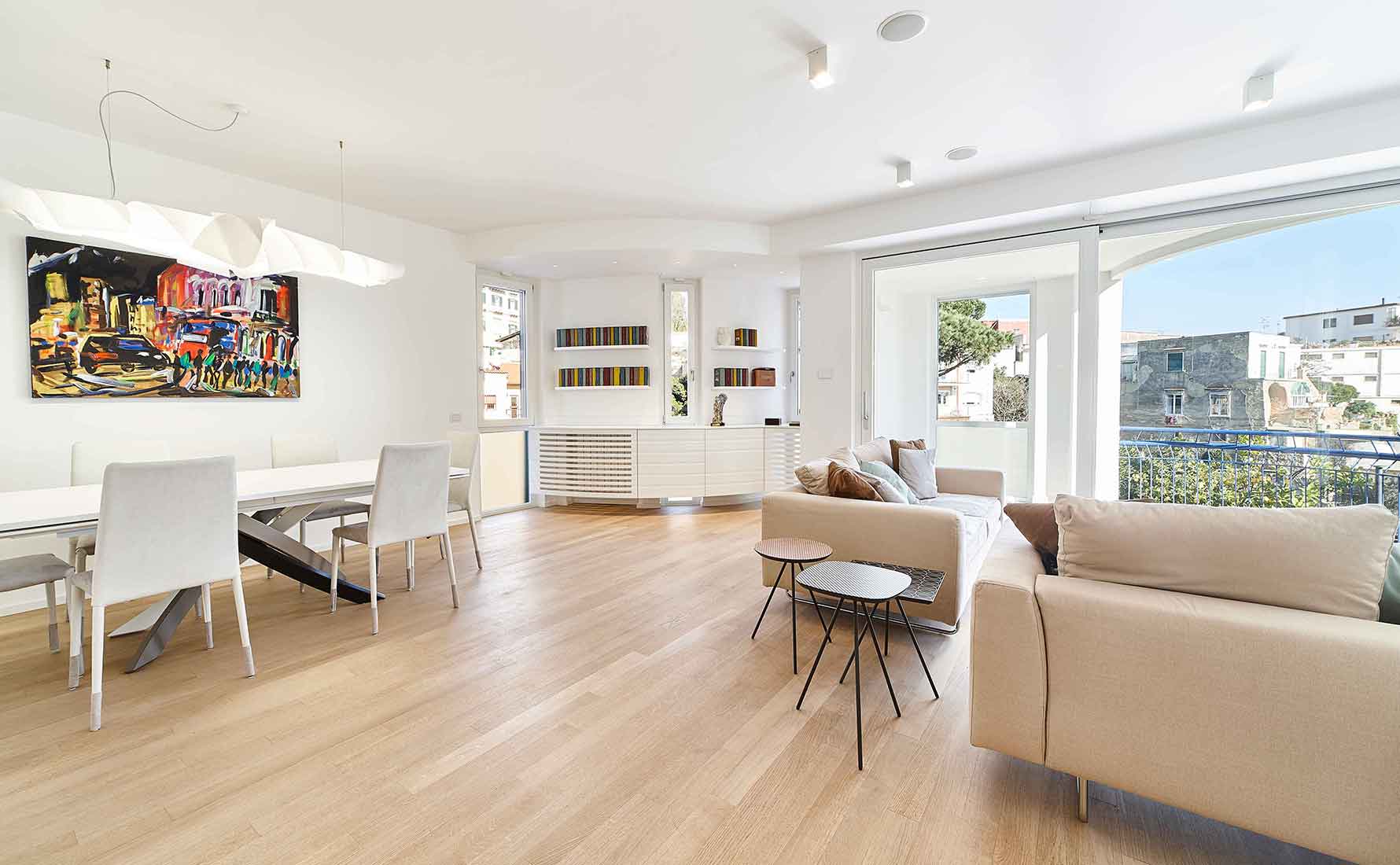 salone con parquet rovere 2 strati collezione classica