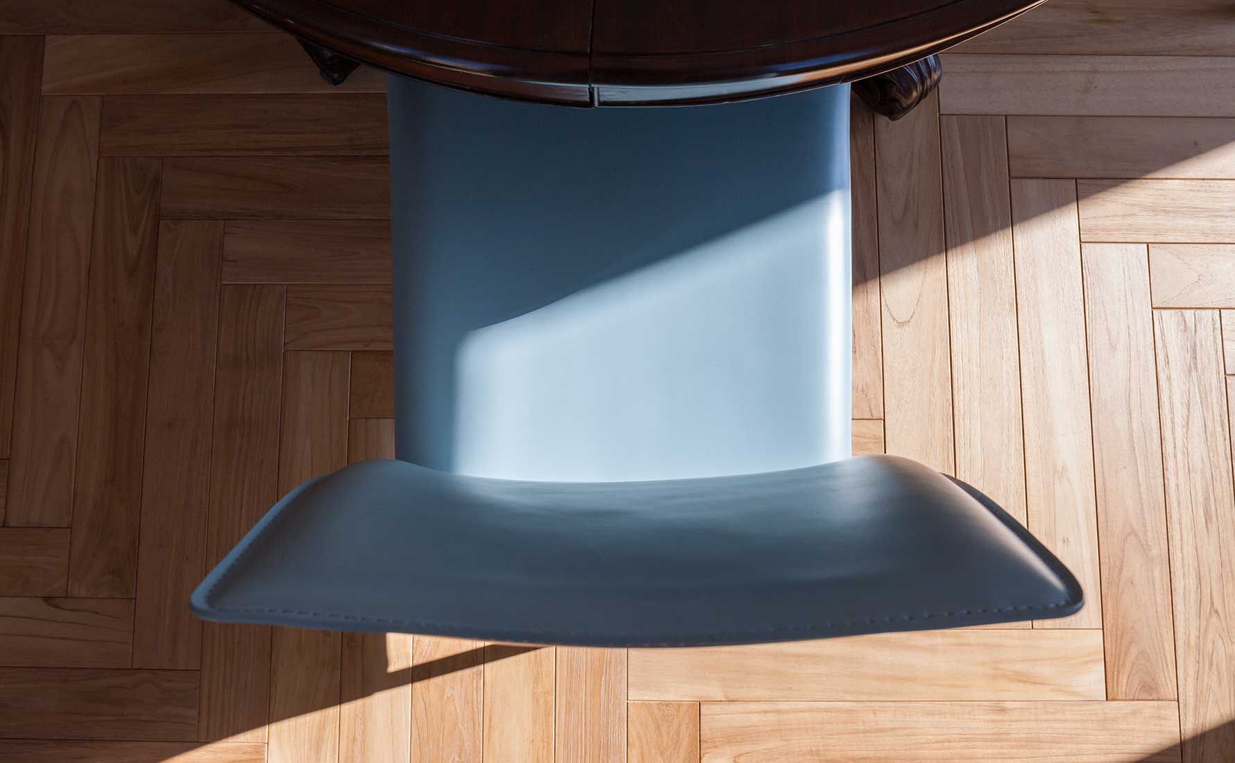 Primo piano parquet teak massello collezione Bottega