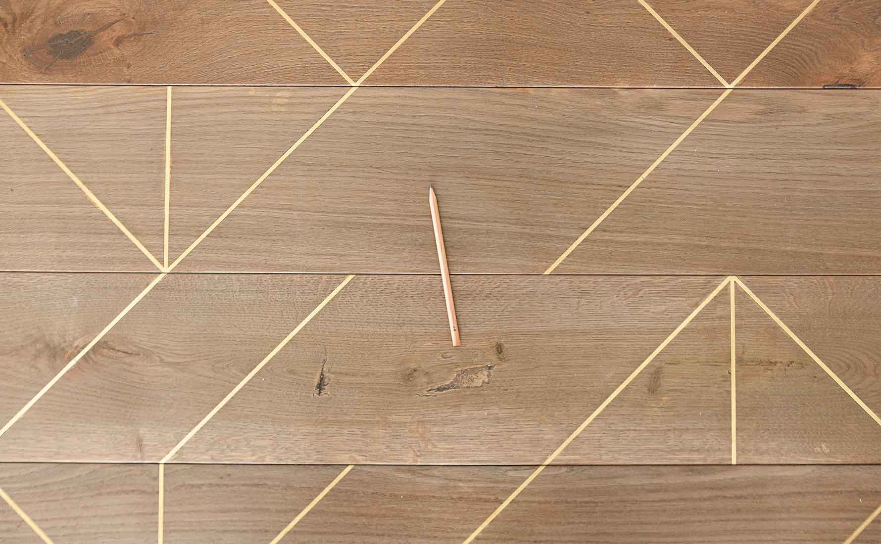 Dettaglio parquet design trama chiaro collezione Segno